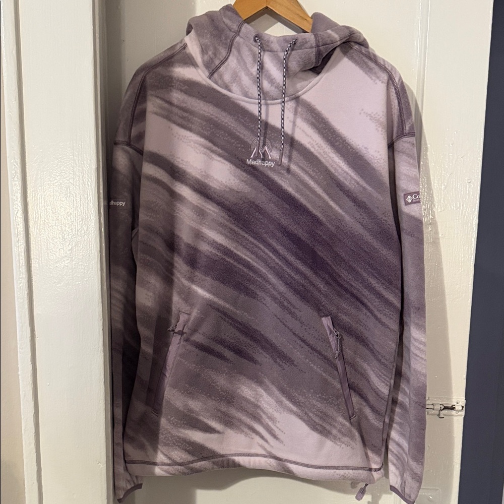 NWOT Columbia Mad Happy Women’s Purple Patterned Hoodie
